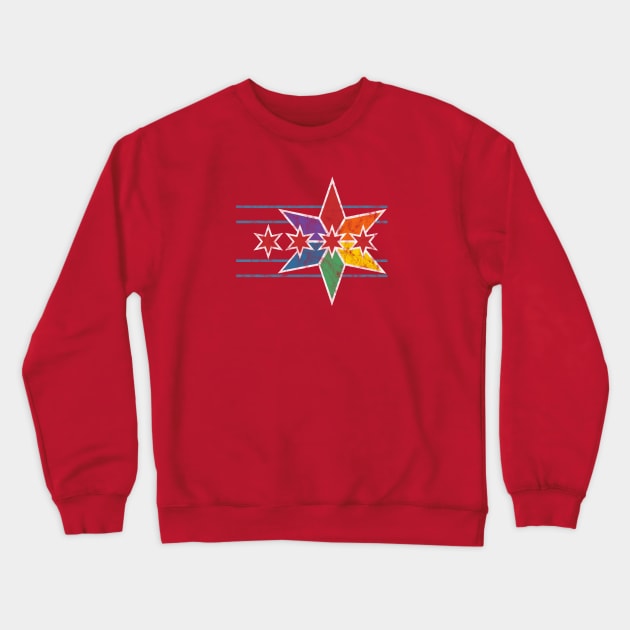 Chicago Pride Crewneck Sweatshirt by KatieWalshArt